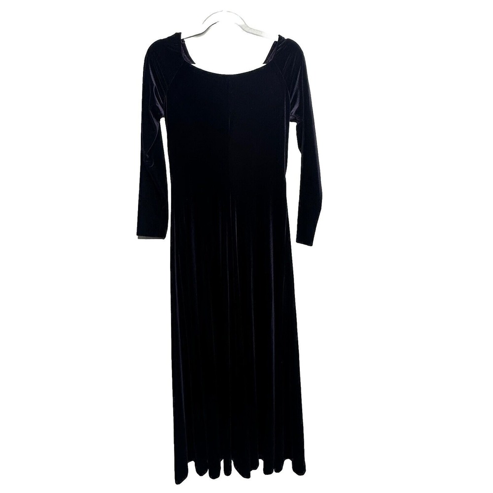 Geary Roark Kamisato Vintage Women's LBD Sexy Purple Velvet Sheath Dress‎ Size 6